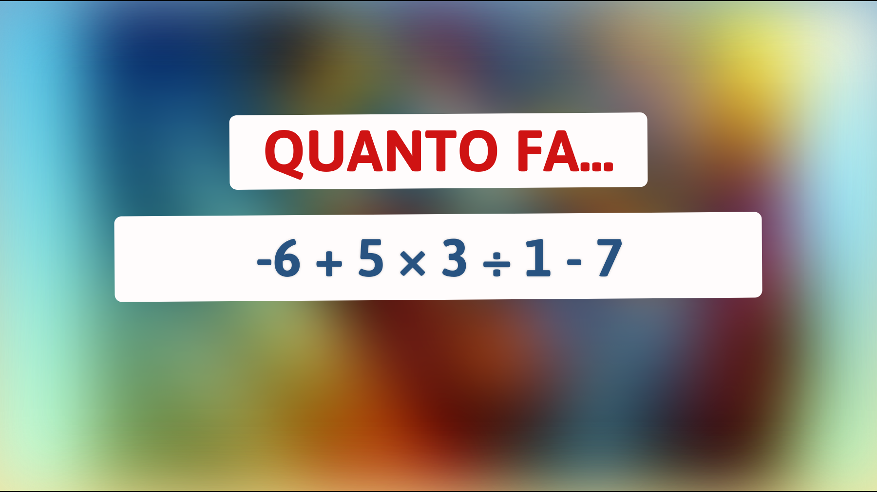 \"Svelato: il test impossibile che solo i geni riescono a risolvere al primo colpo!\""