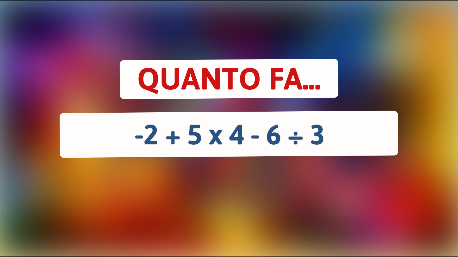 Hai il coraggio di sfidare il tuo QI? Risolvi questo indovinello matematico che solo i veri geni possono risolvere!"